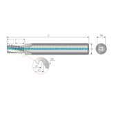 ISO Metric (con't)  Helical Flutes with Thru-Hole Coolant Solid Carbide Thread Milling Tools - Big-tools Industrial Supply Tools for Metal Cutting